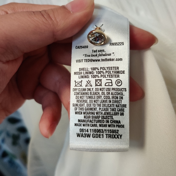 Ted Baker Trixxy Pleated Tulle Mesh Evening/Wedding Dress - Picture 6 of 10